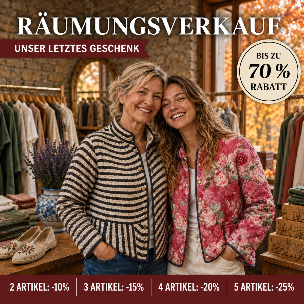 Herbstwarme Steppjacken