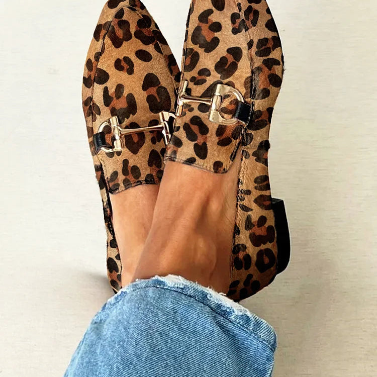 Rieke | Elegante Leoparden-Loafer