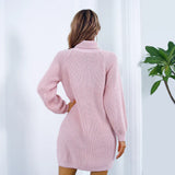 Erin Damen Strickkleid – Elegantes Langarmdesign für einen stilvollen Auftritt