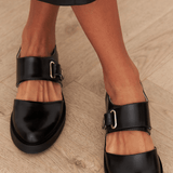 Anne | Stiilsed mustad pandla-loaferid