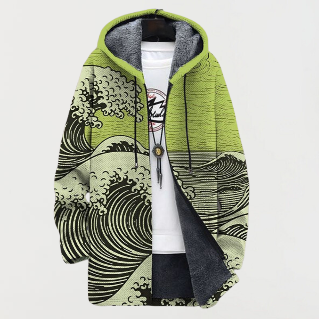 Mathilda – lainelise mustriga mantel