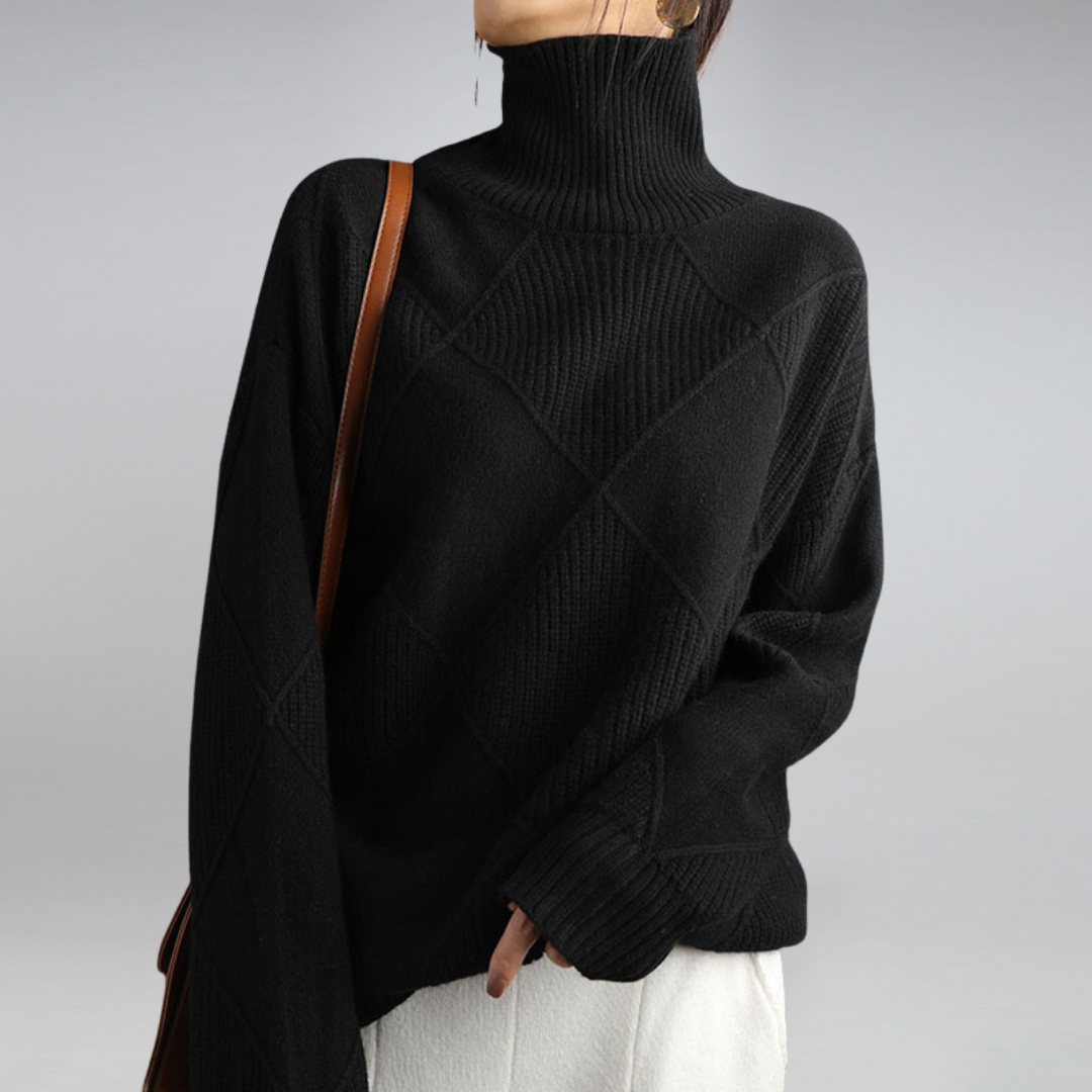 Haley Damen Pullover – Eleganter, weicher und warmer Rollkragenpullover für Herbst und Winter