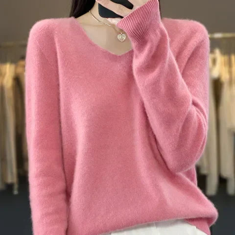 Lily Damenpullover – Elegantes Strickoberteil aus weichem, bequemem Material mit langen Ärmeln