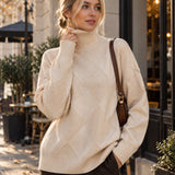 Haley Damen Pullover – Eleganter, weicher und warmer Rollkragenpullover für Herbst und Winter