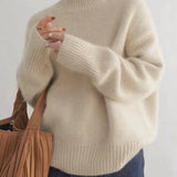 Seraphina Damen Pullover – Bequemer Rippstrick Rollkragen für einen stilvollen Winterlook