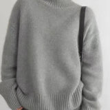Eleganter Oversize Rollkragenpullover für Damen aus Kaschmir – Weich, Warm & Stilvoll