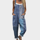 Isaline | Elegantes, grafisches Patchwork-Design in Blau