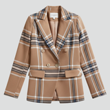 Damen Blazer mit Revers und strukturierten Oberfläche