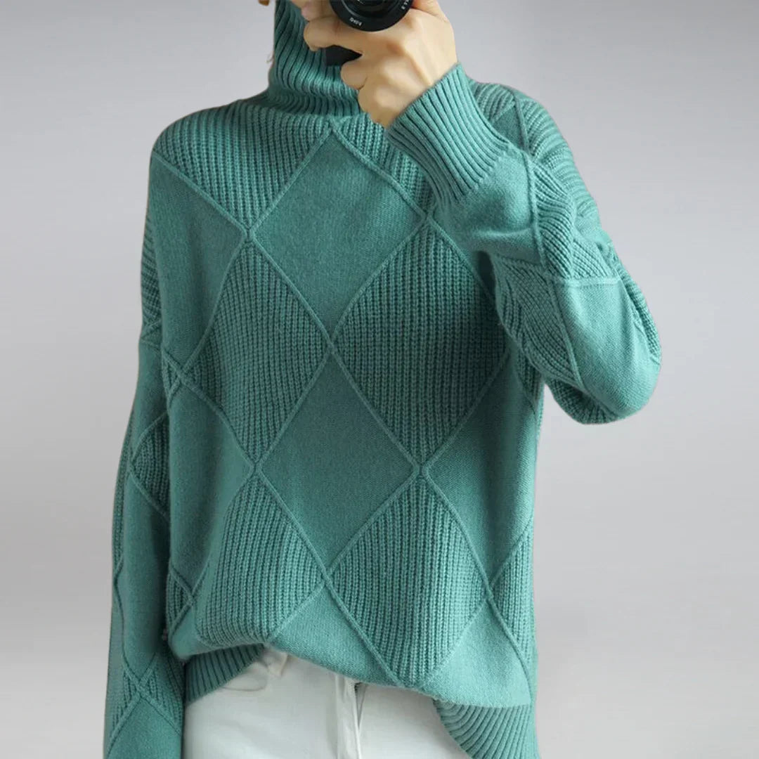 Lydia Damen Rollkragenpullover – Edler, weicher und warmer Kaschmir für die kalte Jahreszeit