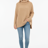 Gracie Damen Pullover mit Rollkragen – Ultraweiche Oversize-Strickware in elegantem Design