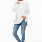Gracie Damen Pullover mit Rollkragen – Ultraweiche Oversize-Strickware in elegantem Design