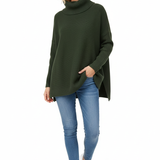 Gracie Damen Pullover mit Rollkragen – Ultraweiche Oversize-Strickware in elegantem Design