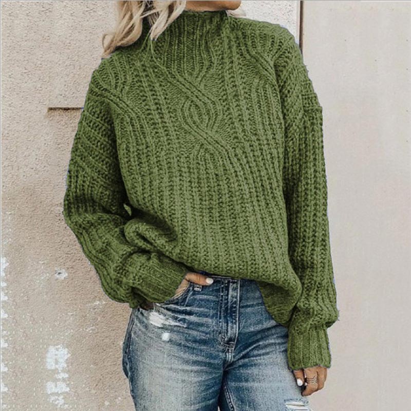 Lotte naiste kõrge kraega pullover – stiilne kõrge kraega ja mugava lõikega kampsun