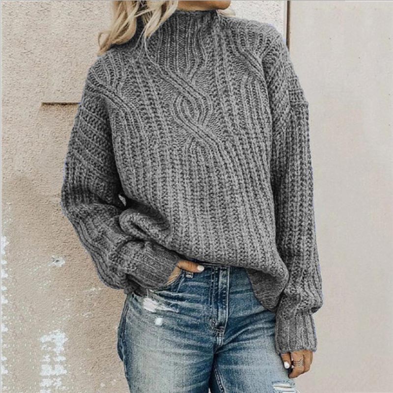 Lotte naiste kõrge kraega pullover – stiilne kõrge kraega ja mugava lõikega kampsun