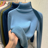 Milani Damen Rollkragenpullover – Bequemer, doppelt gefütterter Sweatshirt im lässigen Winterstil