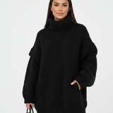 Minerva Oversized Damen-Pullover – Vielseitiges, lässiges Kleid aus weichem Material