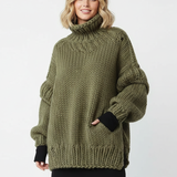 Minerva Oversized Damen-Pullover – Vielseitiges, lässiges Kleid aus weichem Material