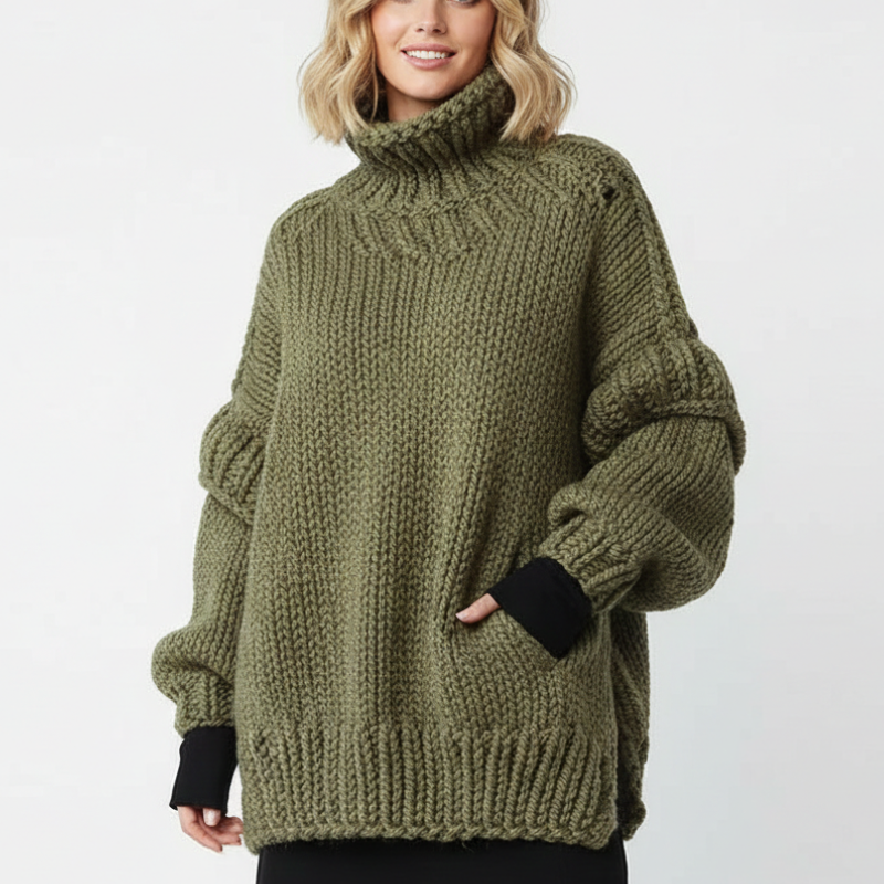 Minerva ülisuur naiste pullover – mitmekülgne vabaajarõivas pehmest materjalist