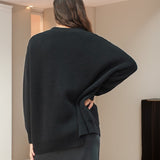 Johanna | Damen Oversized Strickjacke mit Knöpfen