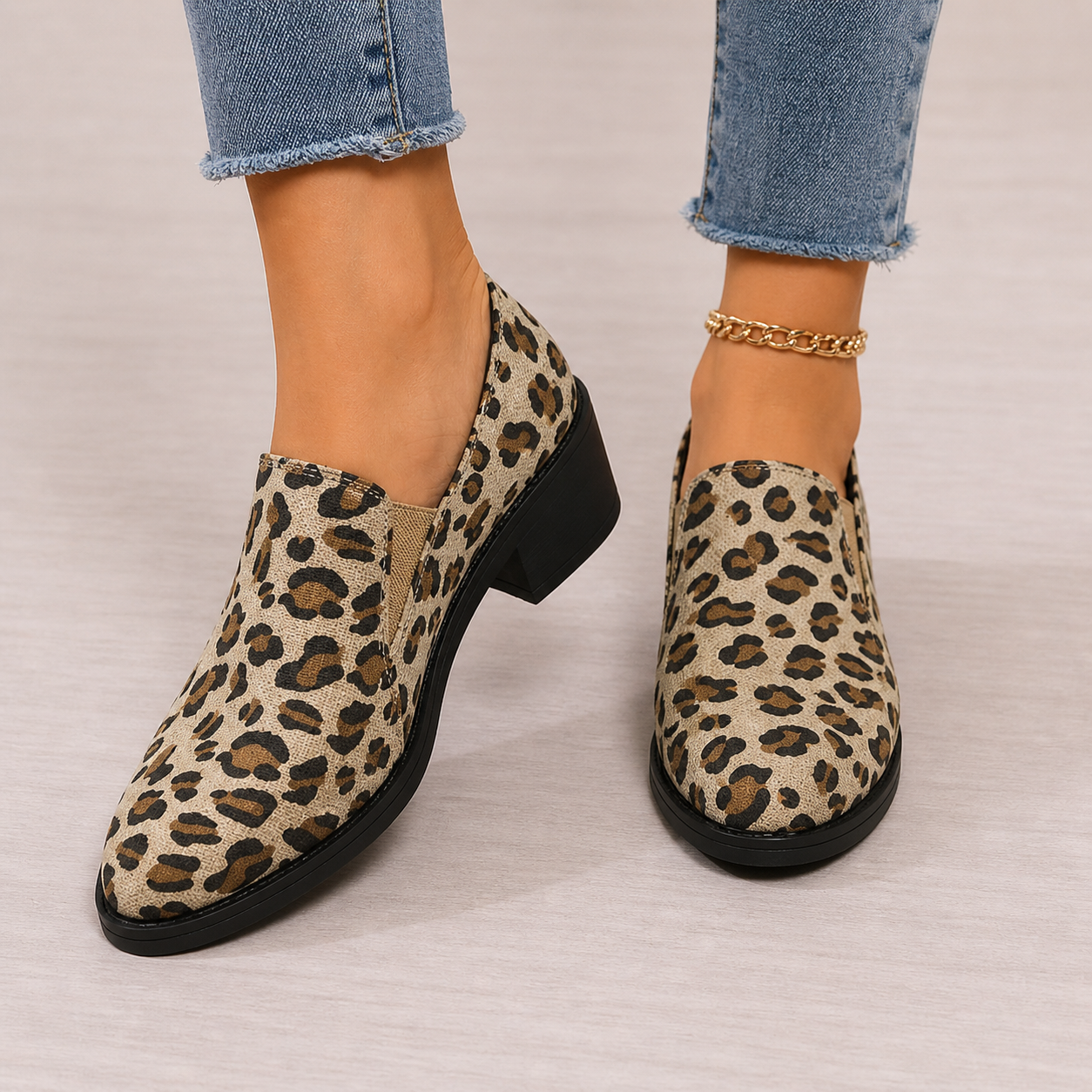 Elisabeth | Leopardimustrilised loaferid