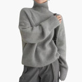 Lucy Rollkragenpullover für Damen – Weicher Rippstrick mit langen Ärmeln und hohem Kragen