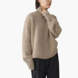 Lucy Rollkragenpullover für Damen – Weicher Rippstrick mit langen Ärmeln und hohem Kragen
