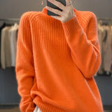 Luan Damen Rollkragenpullover – Weiches Strickmaterial mit Rippdetails und modernem Relaxed Fit