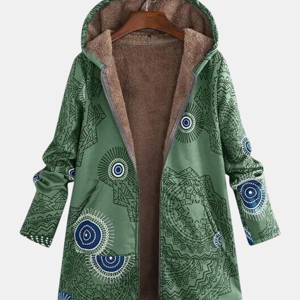 Sage – hõimimustriga sherpa-jakk
