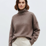 Clara Oversize-Pullover für Damen – Vintage-inspirierter, warmer Strick aus Merinowollmix