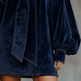 Tiphaine | Mini Velvet Kleit Sidemega