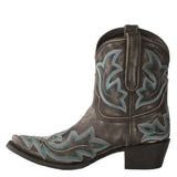 Vintage tikitud cowboy saapad naistele