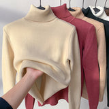 Milani Damen Rollkragenpullover – Bequemer, doppelt gefütterter Sweatshirt im lässigen Winterstil