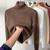 Milani Damen Rollkragenpullover – Bequemer, doppelt gefütterter Sweatshirt im lässigen Winterstil