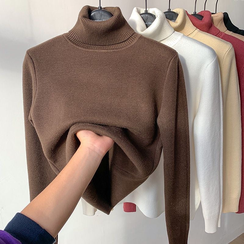 Milani Damen Rollkragenpullover – Bequemer, doppelt gefütterter Sweatshirt im lässigen Winterstil