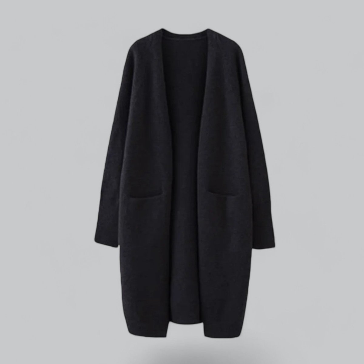 Clara | Damen Langer Oversized Kaschmir Strick Cardigan