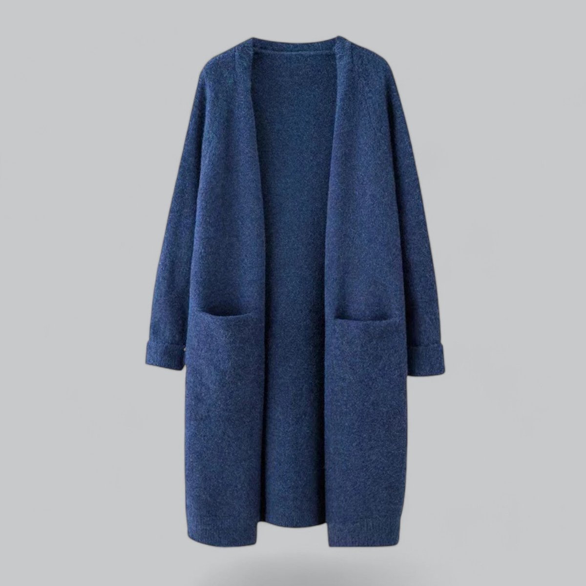 Clara | Damen Langer Oversized Kaschmir Strick Cardigan