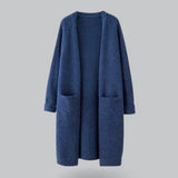 Clara | Damen Langer Oversized Kaschmir Strick Cardigan