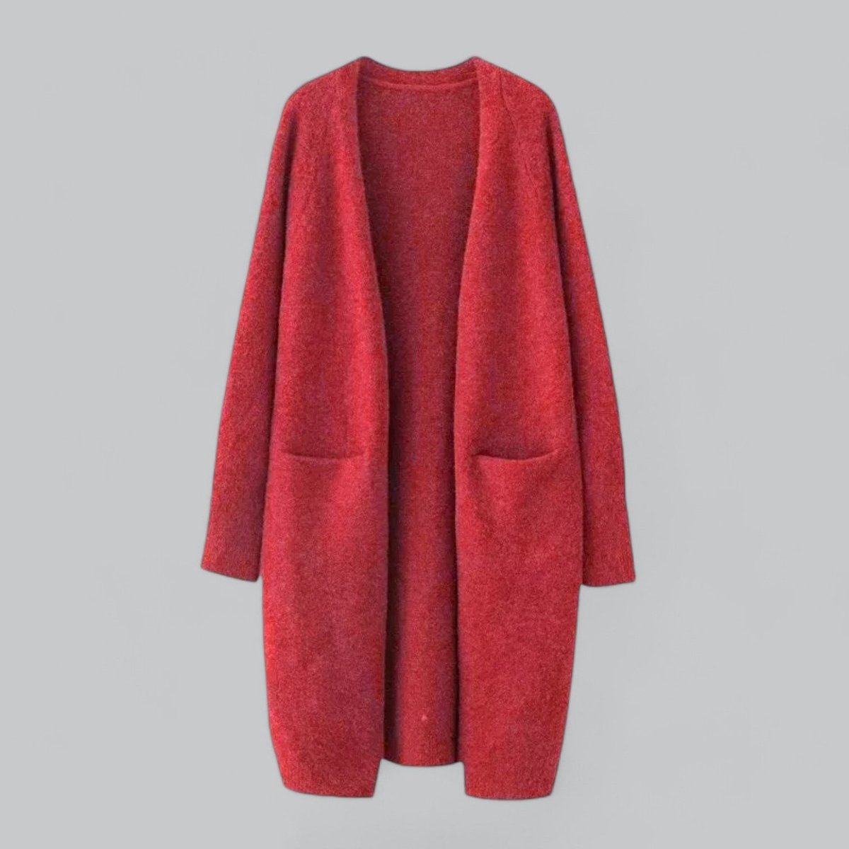 Clara | Damen Langer Oversized Kaschmir Strick Cardigan
