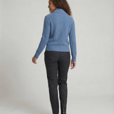 Frieda | Damen Strick-Cardigan mit Revers-Kragen Knopfleiste Langarm