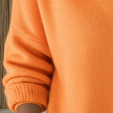 Nora | Damen Strickjacke mit Hemdkragen und Knopfleiste Relaxed Fit