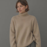 Eleganter Oversize Rollkragenpullover für Damen aus Kaschmir – Weich, Warm & Stilvoll
