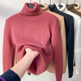 Milani Damen Rollkragenpullover – Bequemer, doppelt gefütterter Sweatshirt im lässigen Winterstil