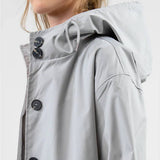 Wasserabweisende Übergroße Kapuzen-Windjacke Regenjacke