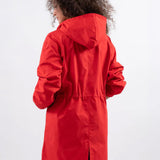 Wasserabweisende Übergroße Kapuzen-Windjacke Regenjacke