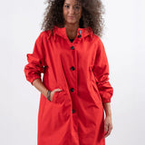 Wasserabweisende Übergroße Kapuzen-Windjacke Regenjacke