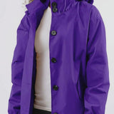 Wasserabweisende Übergroße Kapuzen-Windjacke Regenjacke