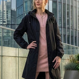Wasserabweisende Übergroße Kapuzen-Windjacke Regenjacke