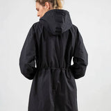 Wasserabweisende Übergroße Kapuzen-Windjacke Regenjacke