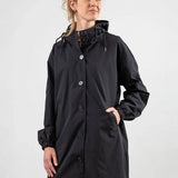 Wasserabweisende Übergroße Kapuzen-Windjacke Regenjacke
