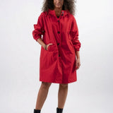 Wasserabweisende Übergroße Kapuzen-Windjacke Regenjacke